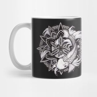 Koi Fish Mandala Mug